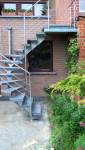 Escalier extérieur double quart tournant en métal - Arras 62