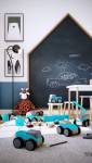 Peinture effet tableau noir dans une chambre d'enfant - Hyères 83