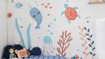 Papier-peint panoramique fonds marins dans une chambre d'enfant - Hyères 83