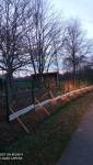 Travaux en cours : clôture