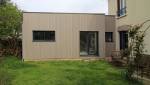 Extension bois depuis le jardin