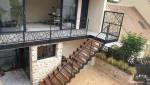 Escalier extérieur droit en métal et bois - Arras 62