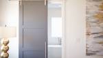 porte coulissante grise