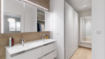 Salle de bain avec douche à l'italienne à Vertou