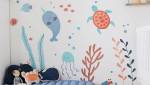 Papier-peint panoramique fonds marins dans une chambre d'enfant - Arras 62
