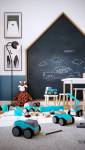 Peinture à effet tableau noir dans une chambre d'enfant - Arras 62