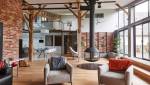 Appartement meublé loft avec poêle central