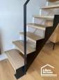 Rénovation d'un escalier en bois /métal dans le Golfe du Morbihan