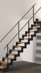 escalier à crémaillère nouvellement installé