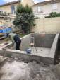 piscine en construction