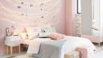 Mur de chambre rose