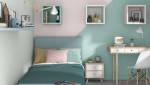 Motifs géométriques en peinture murale dans une chambre d'enfant - Hyères 83
