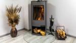 installation d'un poêle à bois dans un angle