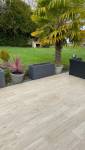 Création d'une terrasse parquet imitation bois à Vertou