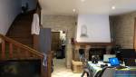 salon avec cheminée, avant travaux