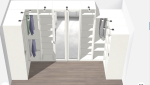 Plan 3D du dressing 