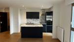 Cuisine Noire bois et marbre La Maison des Travaux Rouen 