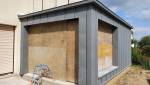 Extension en bois bardage zinc