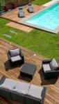 piscine avec terrasse bois 