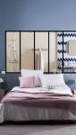 verrière fixe en demi-cloison entre chambre et salle de bains - Hyères 83
