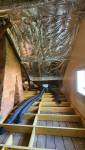 Travaux en cours : solivage du plancher