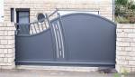 Portail aluminium autoportant