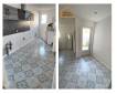 Pose de carrelage dans la cuisine