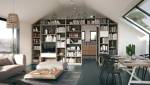Bibliothèque séparative de pièce