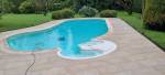 Travaux terminés : une belle plage de piscine en carrelage