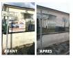 Travaux d'aménagement extérieur avant et après