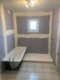 Travaux de rénovation de salle de bain - préparation de la douche de plain-pied - Bourg-en-Bresse 01