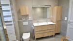 Rénovation moderne d’une salle de bain à Saint-Savin (33920)