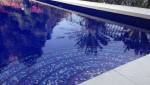 Liner bleu nuit avec motifs mosaïque -