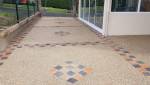 Allée de jardin en béton désactivé 'Essonne)