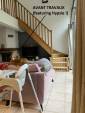Salon et escalier avant travaux (Brunoy 91800)