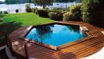 piscine hors-sol modulaire octogonale