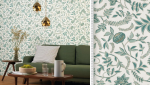 Papier peint effet vintage