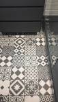 sol pvc effet carrelage vintage