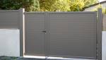 Pose de portail coulissant avec porillon et clôture aluminium  - Jouy-le-Moutier – 95280 –