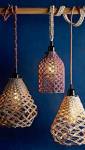 suspension luminaire macramé