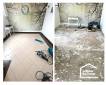 pose d'un carrelage imitation parquet