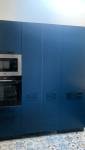 Cuisine bleue pétrole La Maison des Travaux Rouen