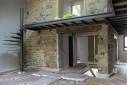 Réalisation d'un escalier métal avec coursive, en finition effet "rouillé", commune du Val de Saône