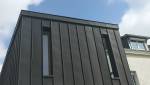 Surélévation de maison en ossature bois avec bardage zinc - Nantes 44