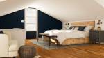 Chambre décoration naturelle aménagée dans les combles - Bouc-Bel-Air-13