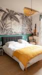 Papier-peint panoramique jungle dans une chambre - Bouc-Bel-Air-13