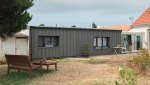 Création d'une suite parentale à Bouguenais - Isolation de la dépendance par l'extérieur avec bardage zinc quartz