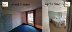 Chambre avant et après travaux (Brunoy 91800)