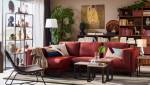 Coussins velours terraccota salon
