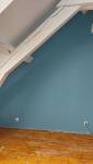 Peinture murs et poutres de chambre